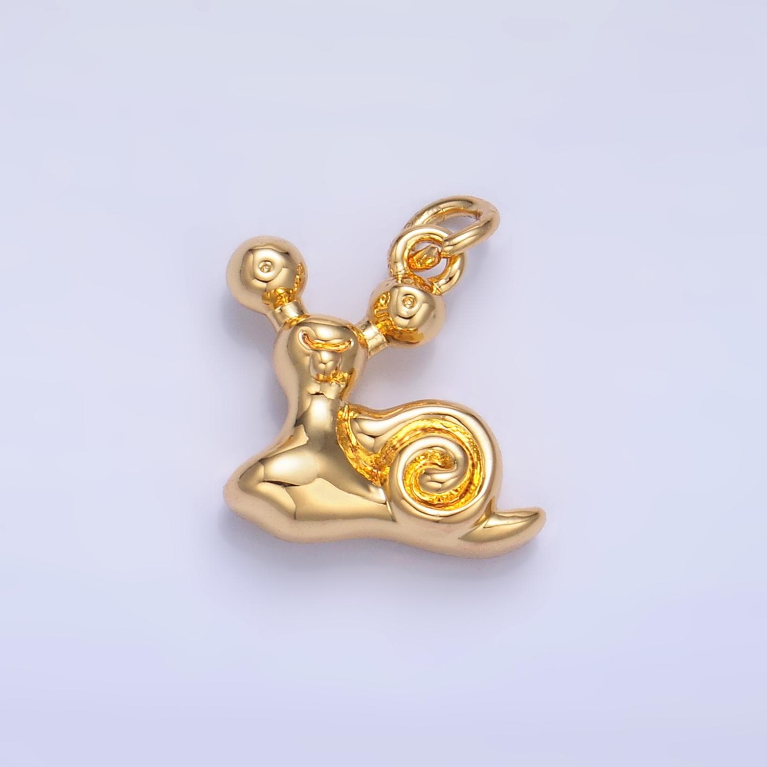 Mini 24K Gold Filled Snail Charm Garden Animal Charm for Bracelet Necklace Earring Component | W36