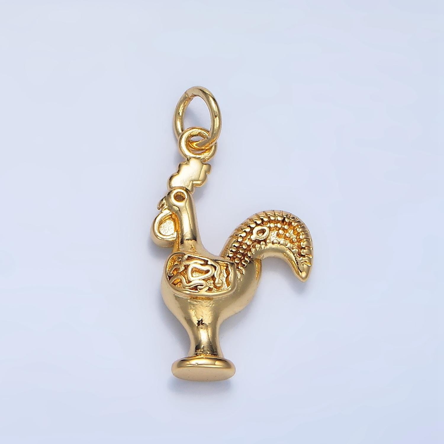 Mini chicken charm pendant rooster charm necklace bracelet earring charms, animal lover kids jewelry gold silver color x864