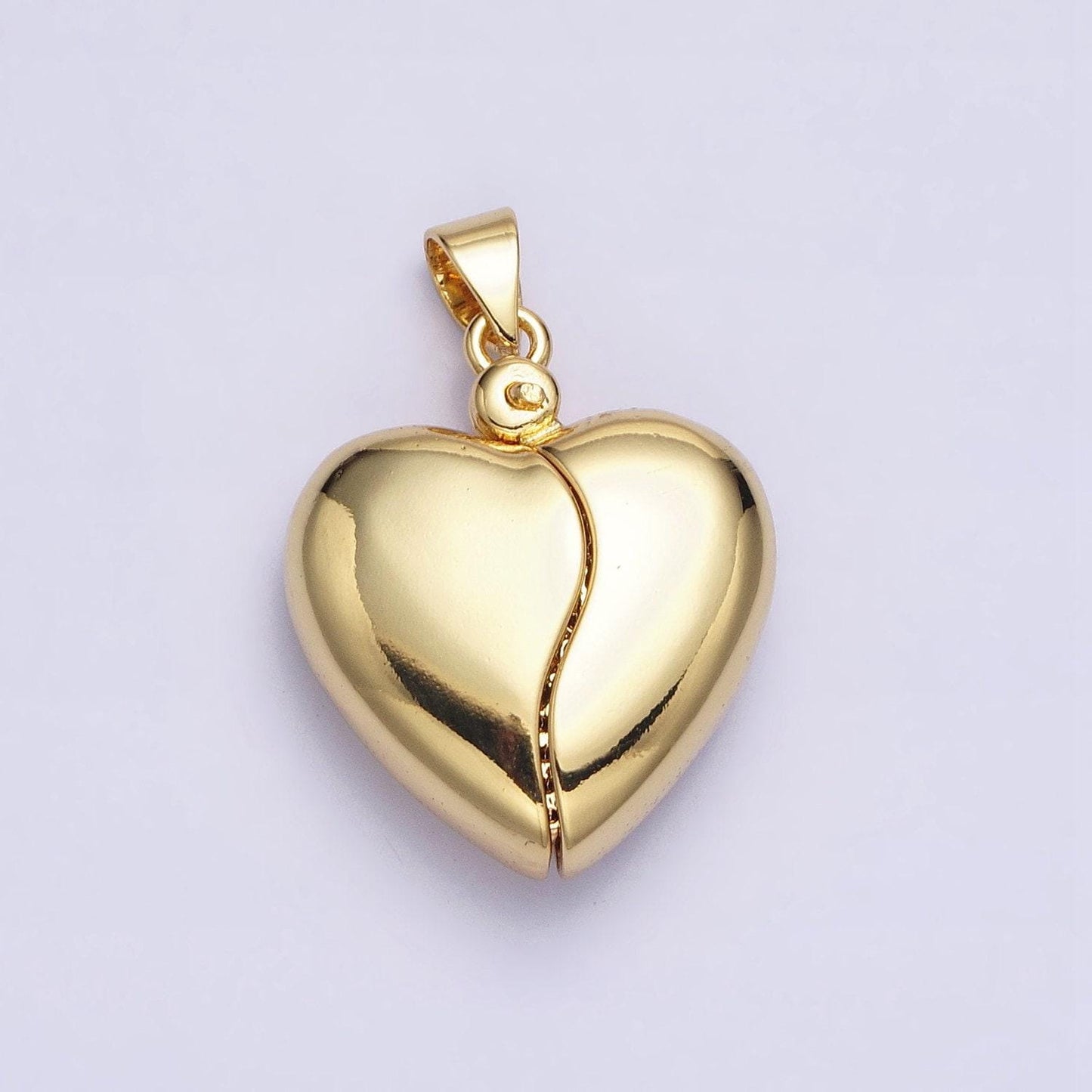 Dainty gold heart pendant cosmic open heart charm locket for valentine jewelry aa261