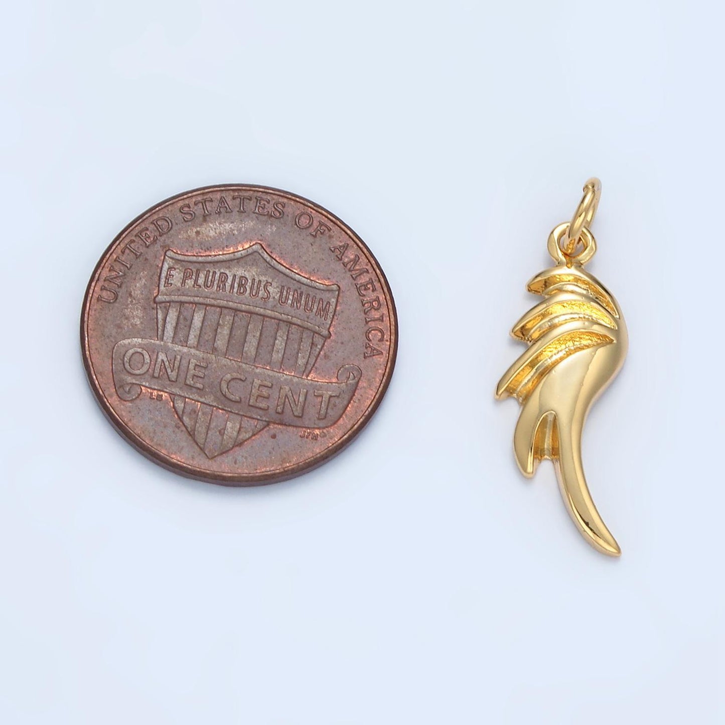 14k gold filled 25mm edged geometric minimalist add-on charm | ac-174