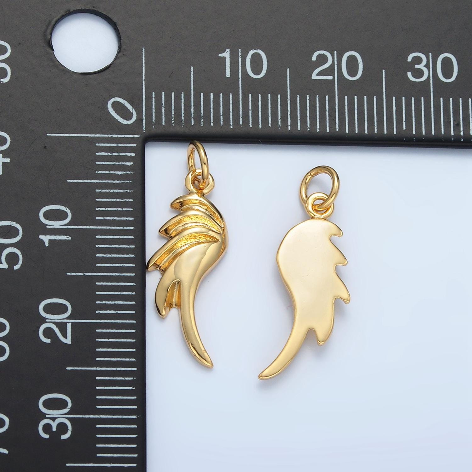 14k gold filled 25mm edged geometric minimalist add-on charm | ac-174
