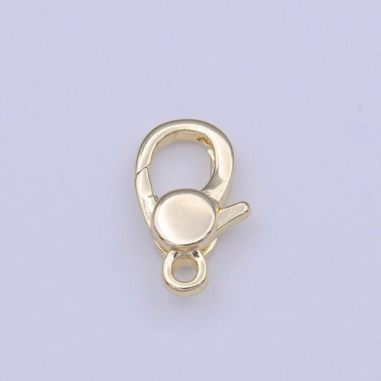 Mini gold clasp 10.6mm x 6.7mm lobster claw clasps jewelry making closure supply | k273