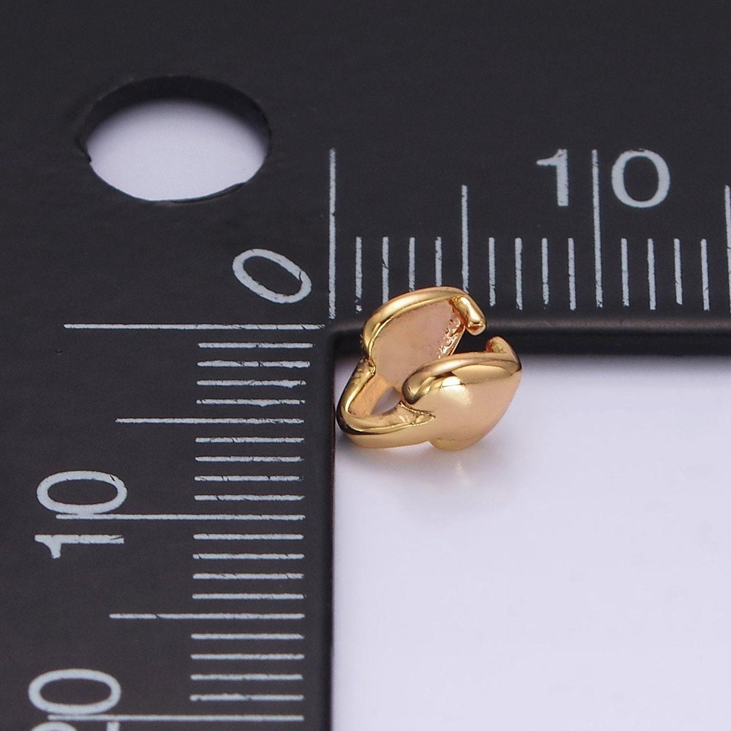 18k gold filled heart bail for pendant jewelry kit supplies for diy jewelry making | z-503