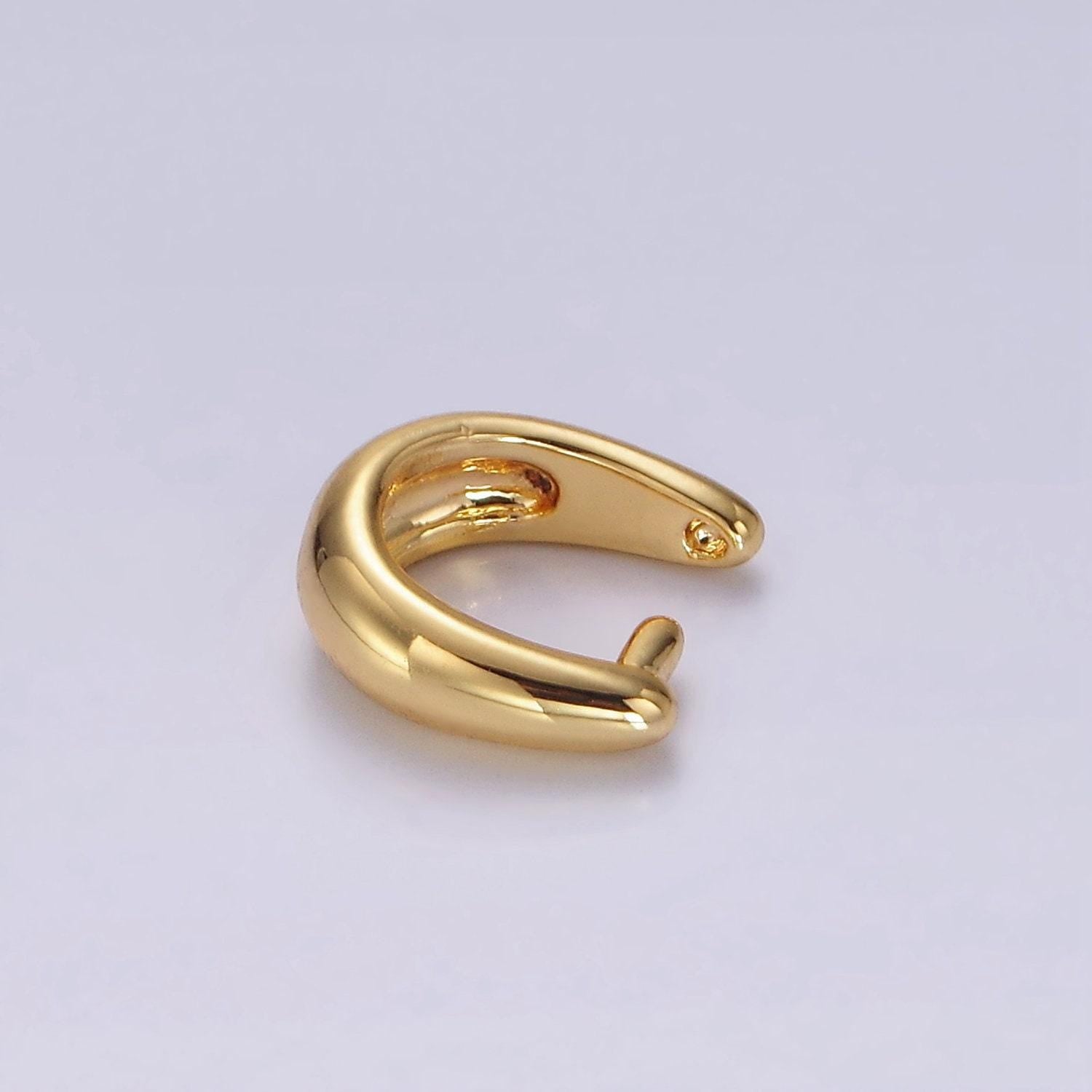 14k gold filled 10mm rounded snap bail minimalist jewelry findings supply | z581