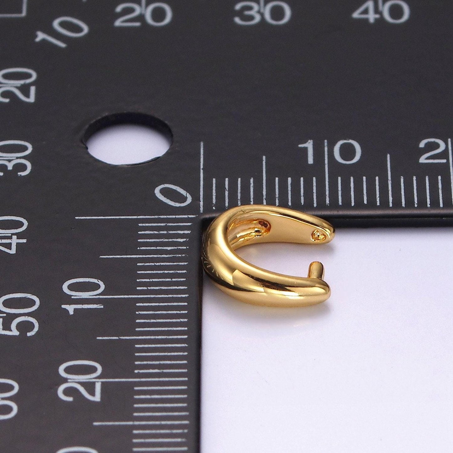 14k gold filled 10mm rounded snap bail minimalist jewelry findings supply | z581