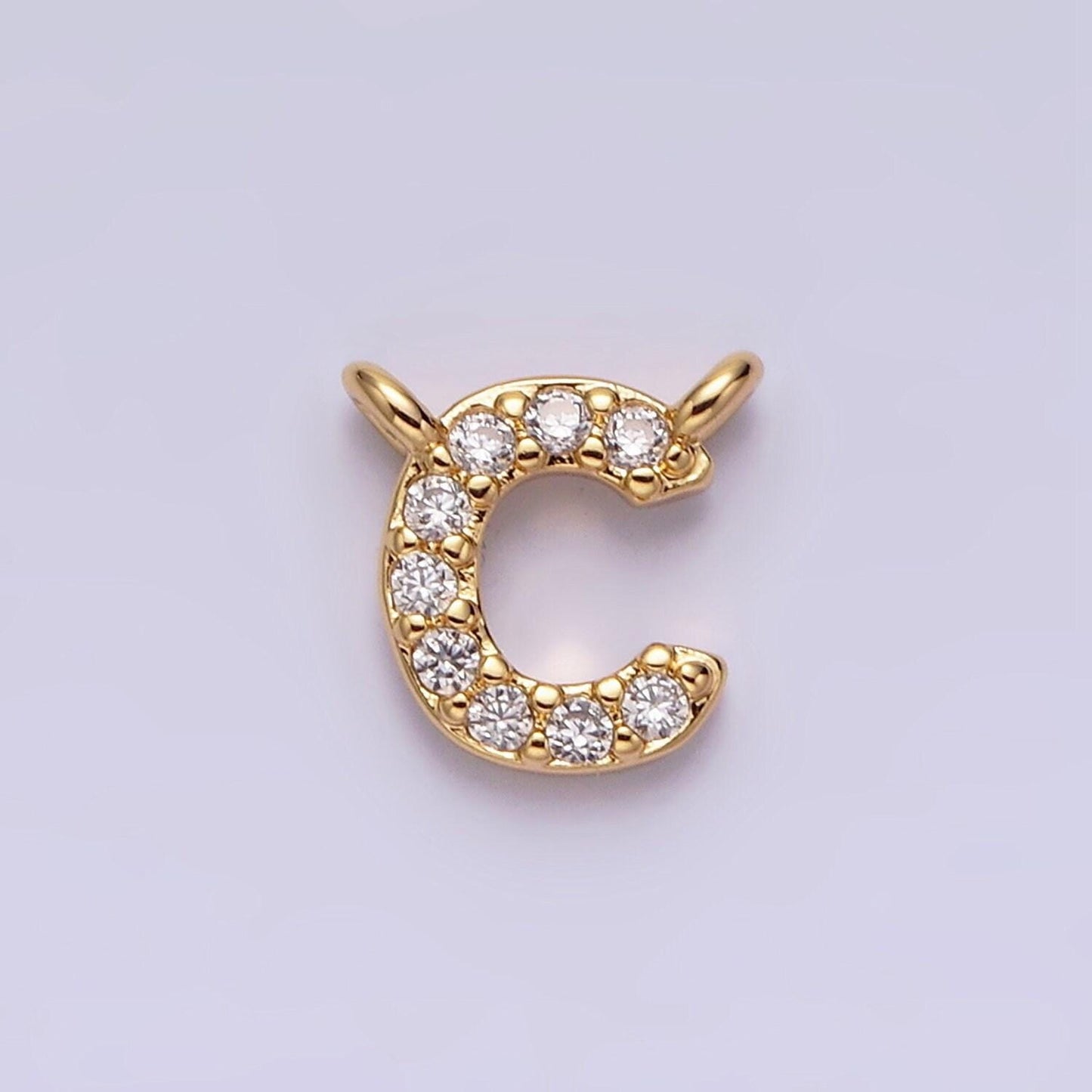 Cubic gold letter charms, personalized charm cz initial bracelet connector, mini pendant charms for necklace alphabet 9x6mm a585-a597