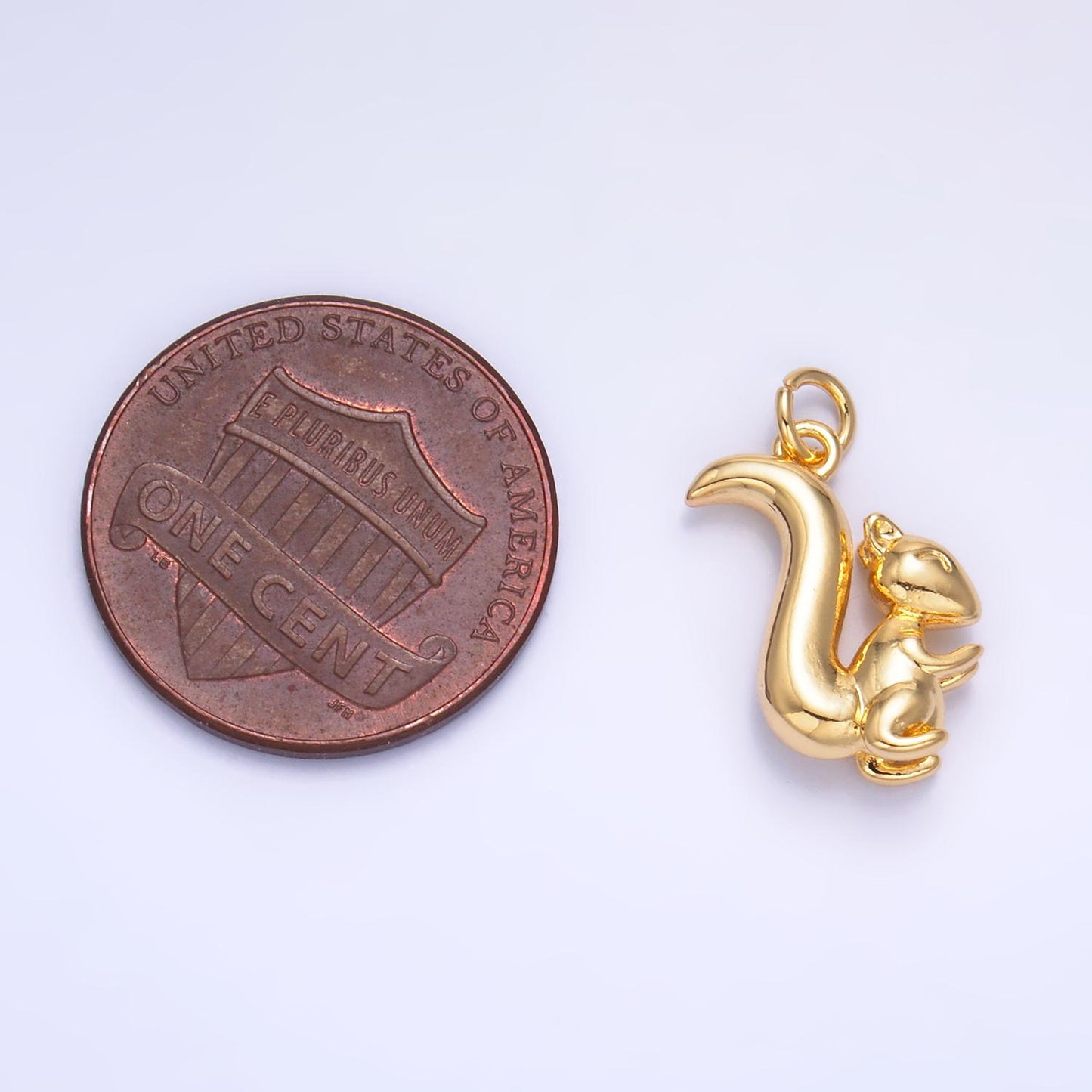 Mini Gold Squirrel Charm, Squirrel Pendant, Nature Charm, Animal Charm Silver Chipmunk Charm, Woodland Jewelry Inspired W347