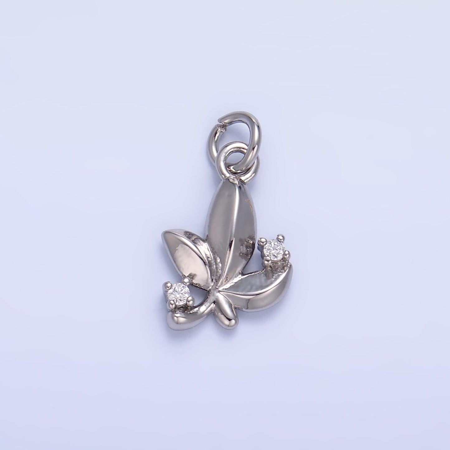 Mini Gold Leaf Charms 24K Gold Filled Plants tree Pendant Charm Bracelet Necklace for DIY Jewelry Making Supply W359