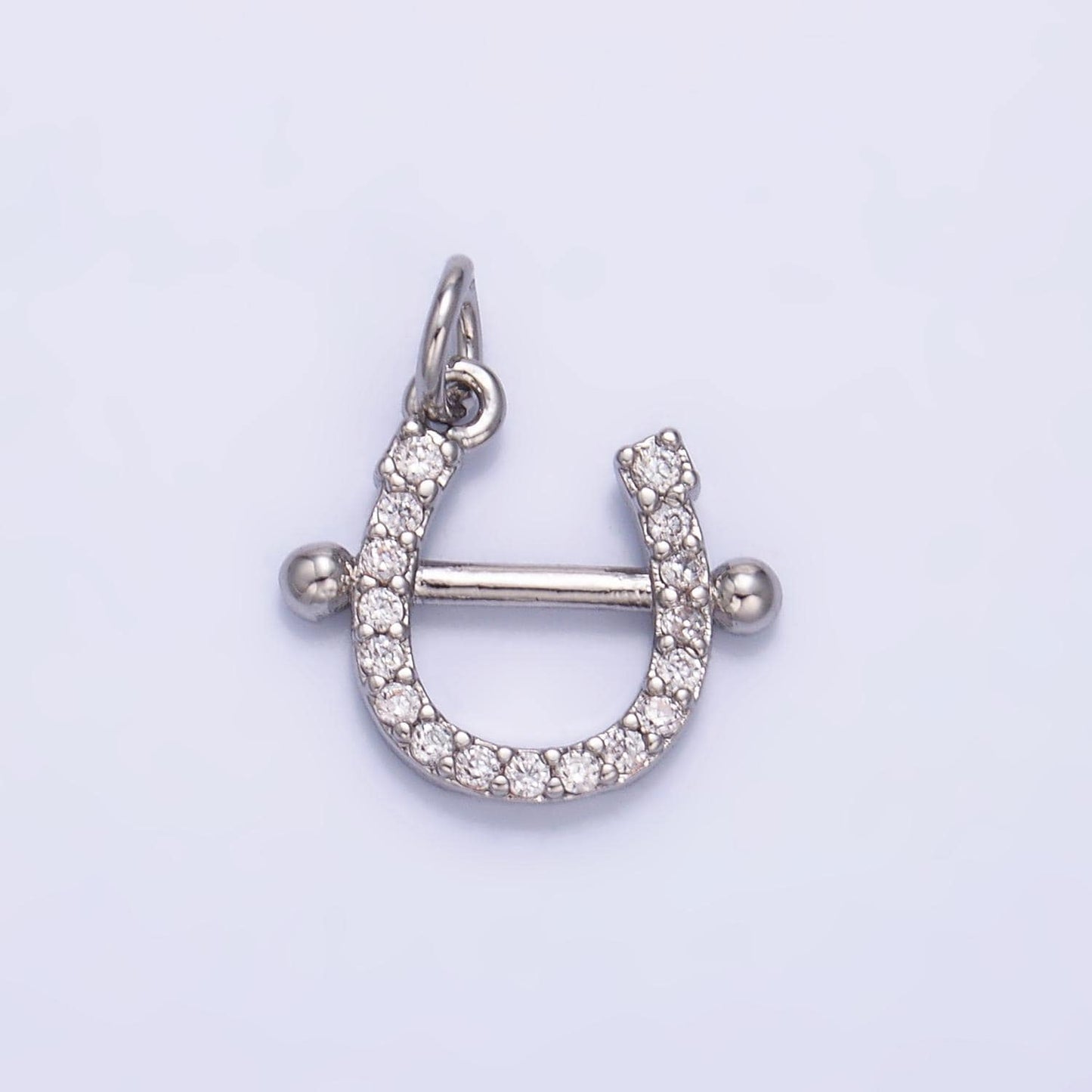 Mini Gold Horseshoe Charms 24K Gold Filled Lucky Pendant Charm Bracelet Necklace for DIY Jewelry Making Supply W375