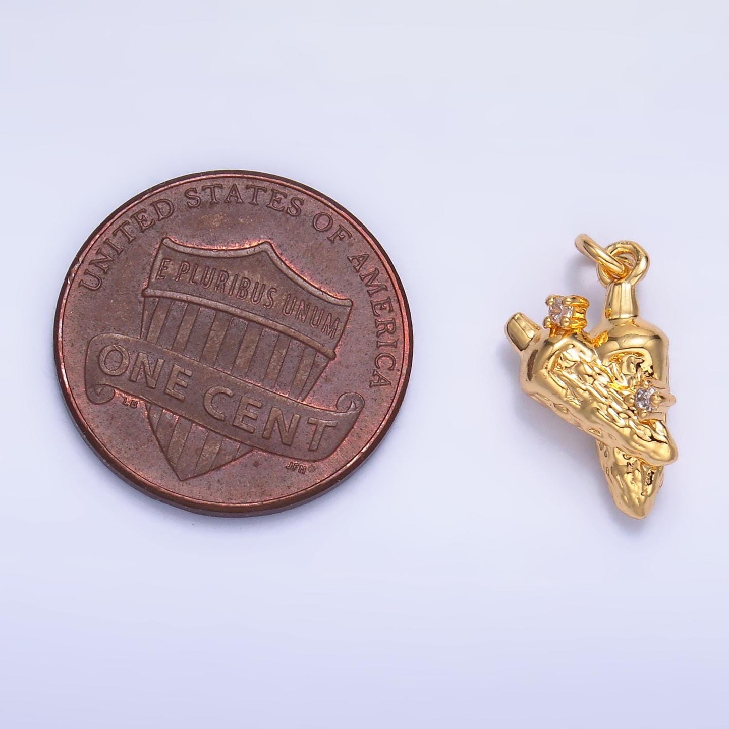 Mini Gold Chili Charms 24K Gold Filled Vegetable Pendant Charm Bracelet Necklace for DIY Jewelry Making Supply W357