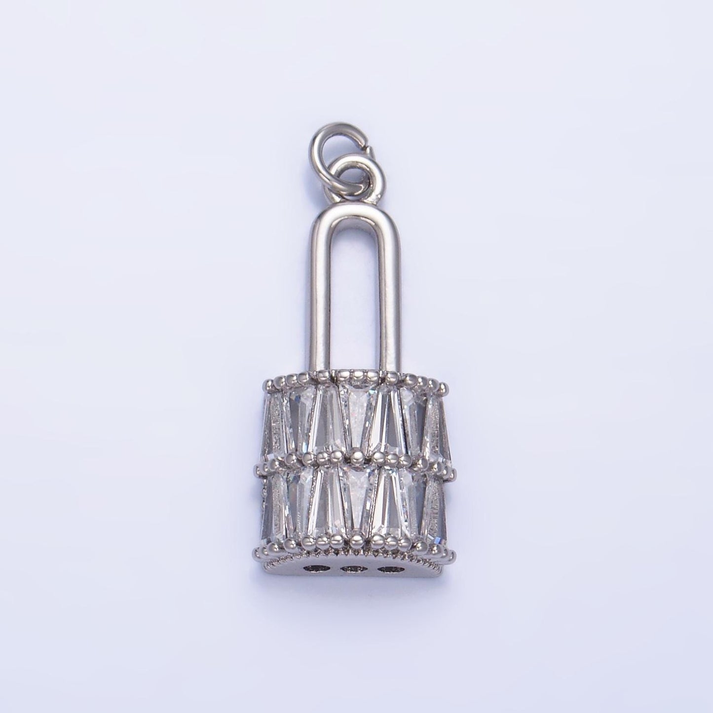 Mini Gold Padlock Charms 24K Gold Filled Marquise Lock Pendant Charm Bracelet Necklace for DIY Jewelry Making Supply W374
