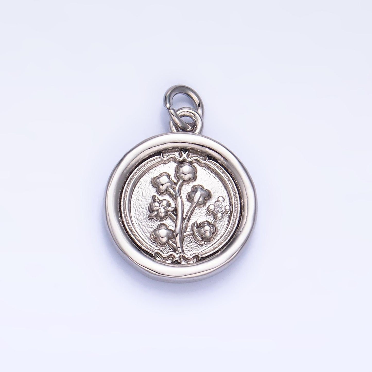 New Floral Collection Gold Holly Flower, Cherry Blossom, Lotus Charm 18K Gold Filled Medallion for Necklace Bracelet Supply