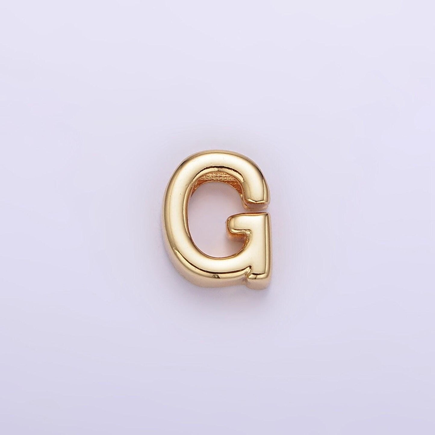 Gold upper case alphabet beads, bead a-z 1x for jewelry making | zz-a1487-1499