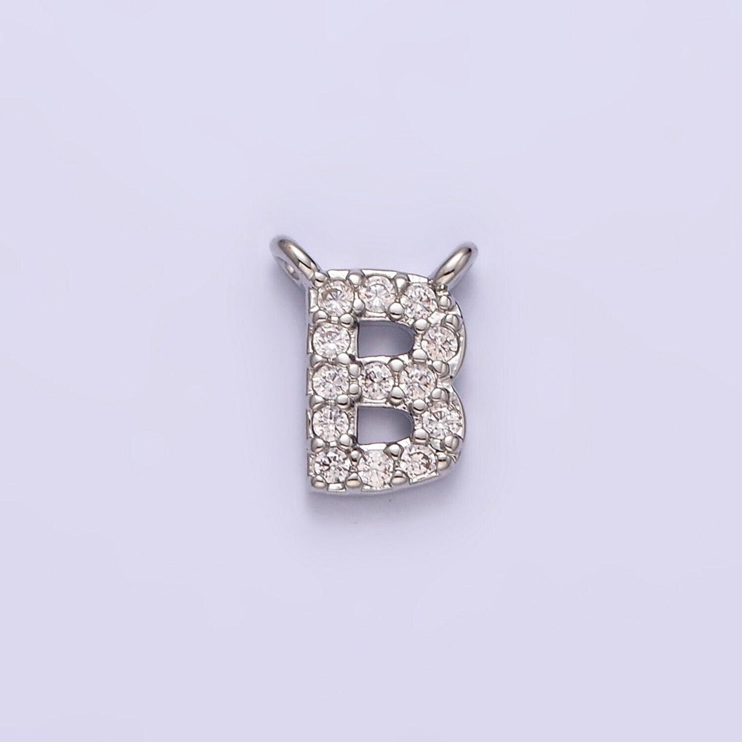 Cubic silver initial connectors, alphabet pendant, capital letter, personalized cz letter name charm pendant for necklace bracelet