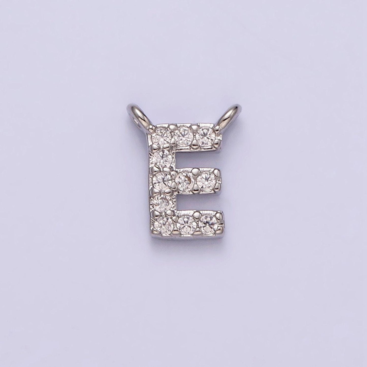 Cubic silver initial connectors, alphabet pendant, capital letter, personalized cz letter name charm pendant for necklace bracelet