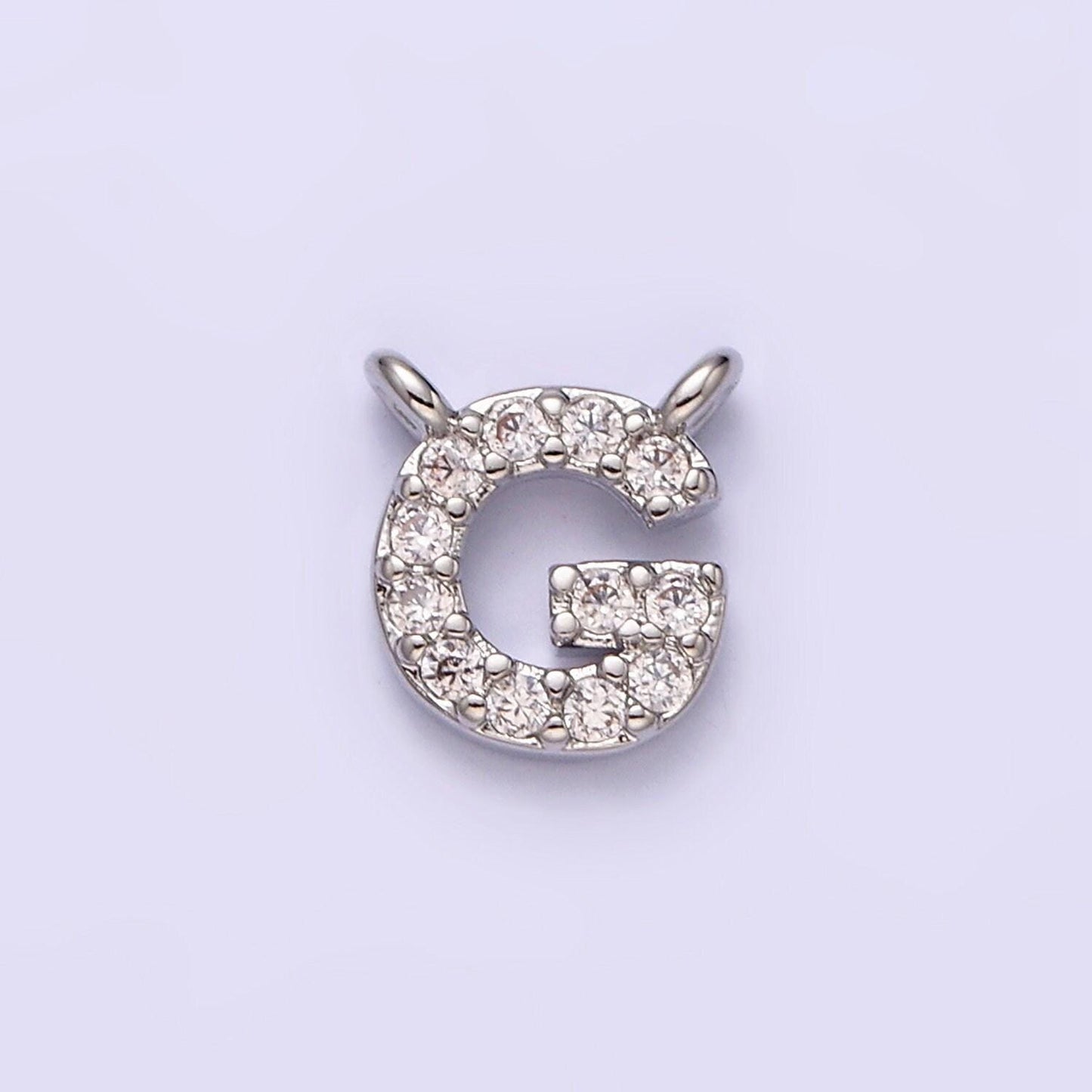 Cubic silver initial connectors, alphabet pendant, capital letter, personalized cz letter name charm pendant for necklace bracelet