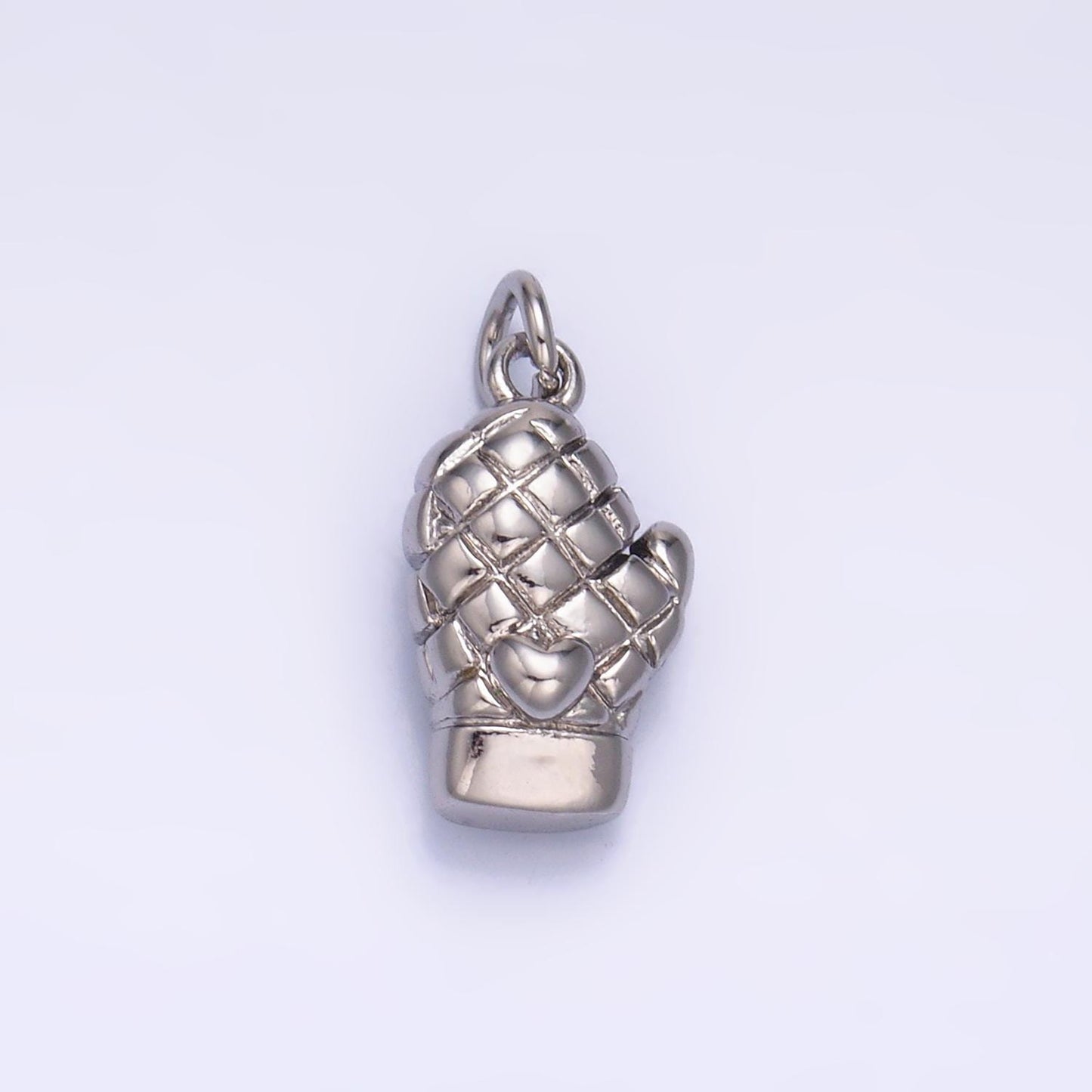 Mini Gold Filled Oven Mittens Charm Silver Kitchen Mitts Charm Chef Bakery Cooking Jewelry Inspired W314