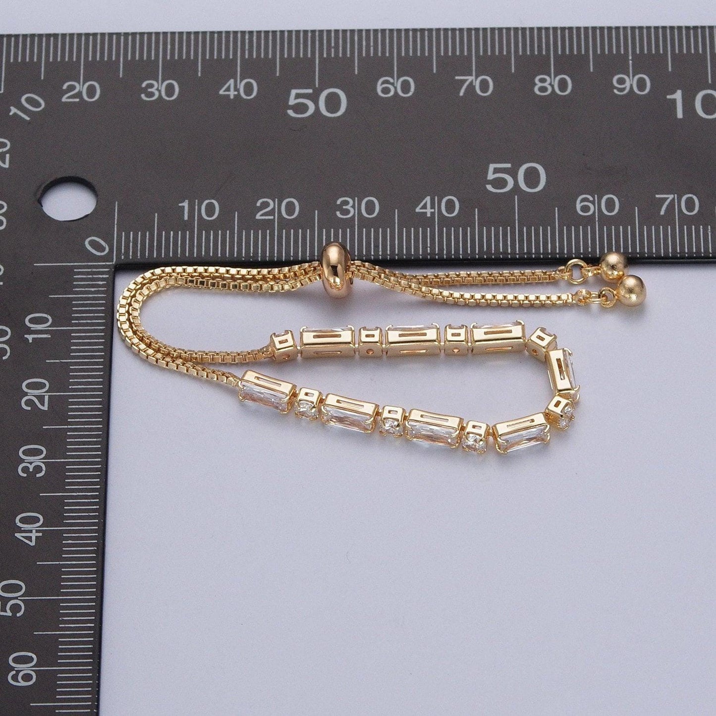 3mm cubic zirconia adjustable bracelet, clear stone cubic zirconia, gold filled bracelet adjustable modern tennis women bracelet