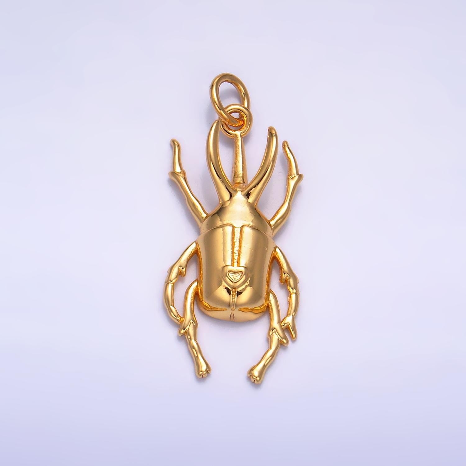 Dainty Golden Stag Beetle Charm 24K Gold Filled Small Insect Pendant Tiny Bug Animal DIY Fashion Jewelry Necklace Bracelet Earring | W237