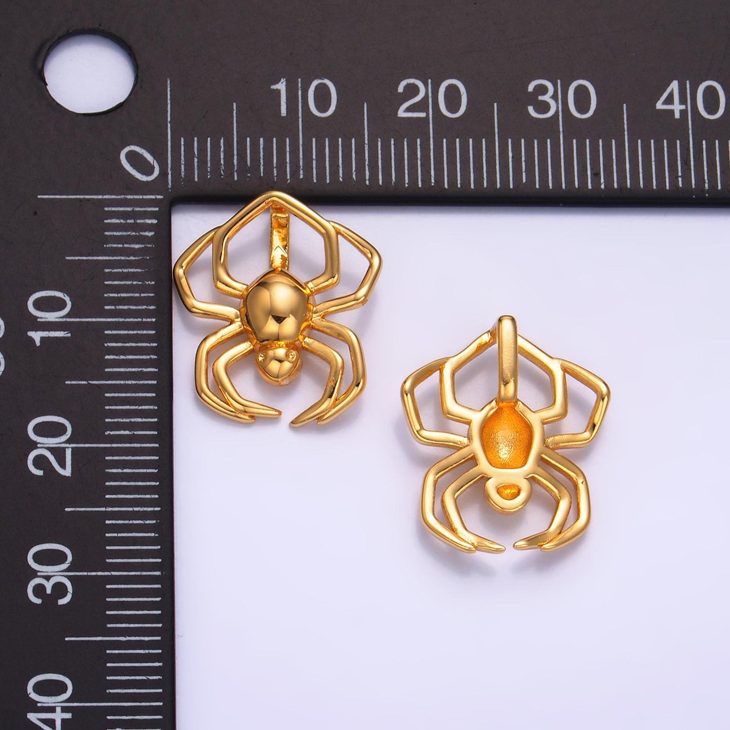 Small Gold Spider Charm Tiny Gold Animal Charm Pendant for Necklace Bracelet Insect Halloween Inspired Jewelry aa1062