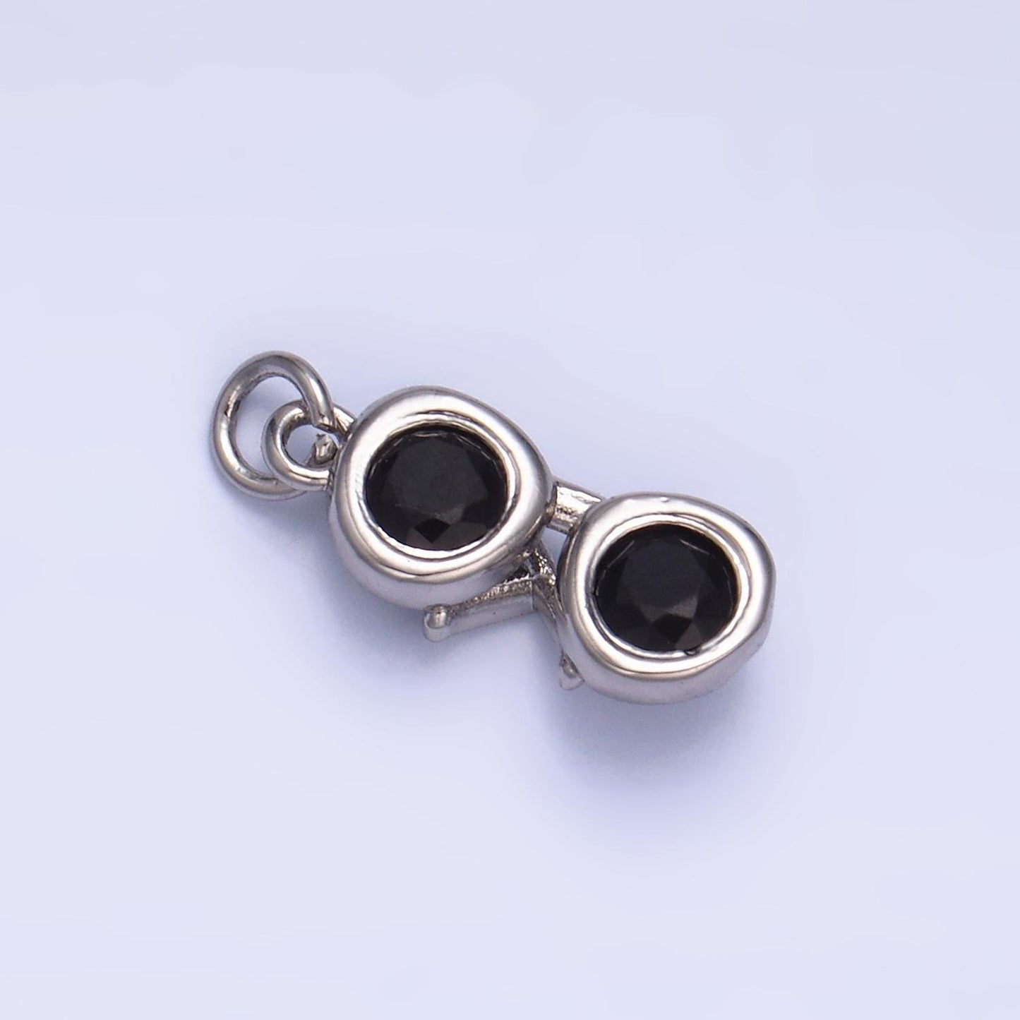 Mini 24k gold filled sun glasses charm for Necklace bracelets Component | W366
