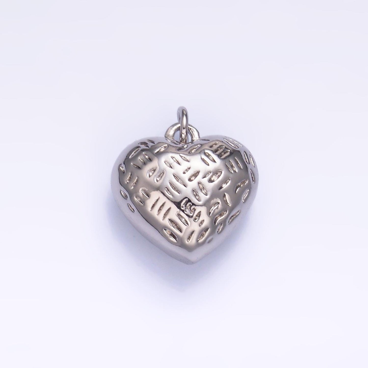 TINY Gold Puff Heart Charm. Gold Heart. Small Puffy Heart Charm. Handmade Jewelry Supplies. Handcrafted Supplies w399