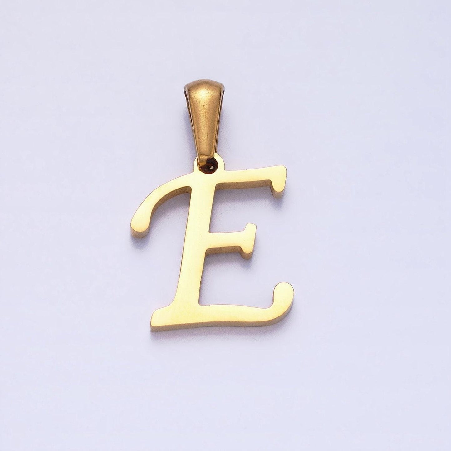 Stainless steel custom script letter charms, initial alphabet pendant diy personalized jewelry making supply a1900-a1912