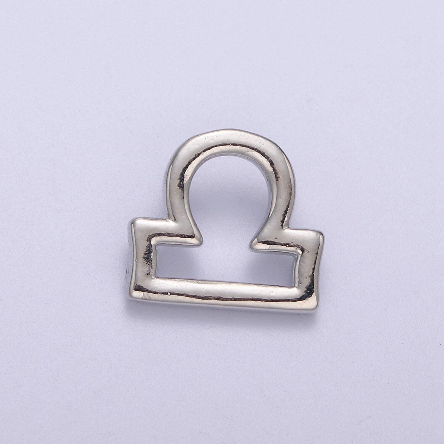 Silver zodiac constellation charm, small astrology charms, horoscope charm for bracelet necklace supply a-1881~a-1886