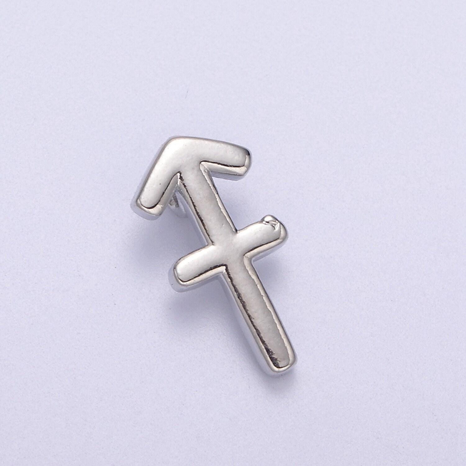 Silver zodiac constellation charm, small astrology charms, horoscope charm for bracelet necklace supply a-1881~a-1886