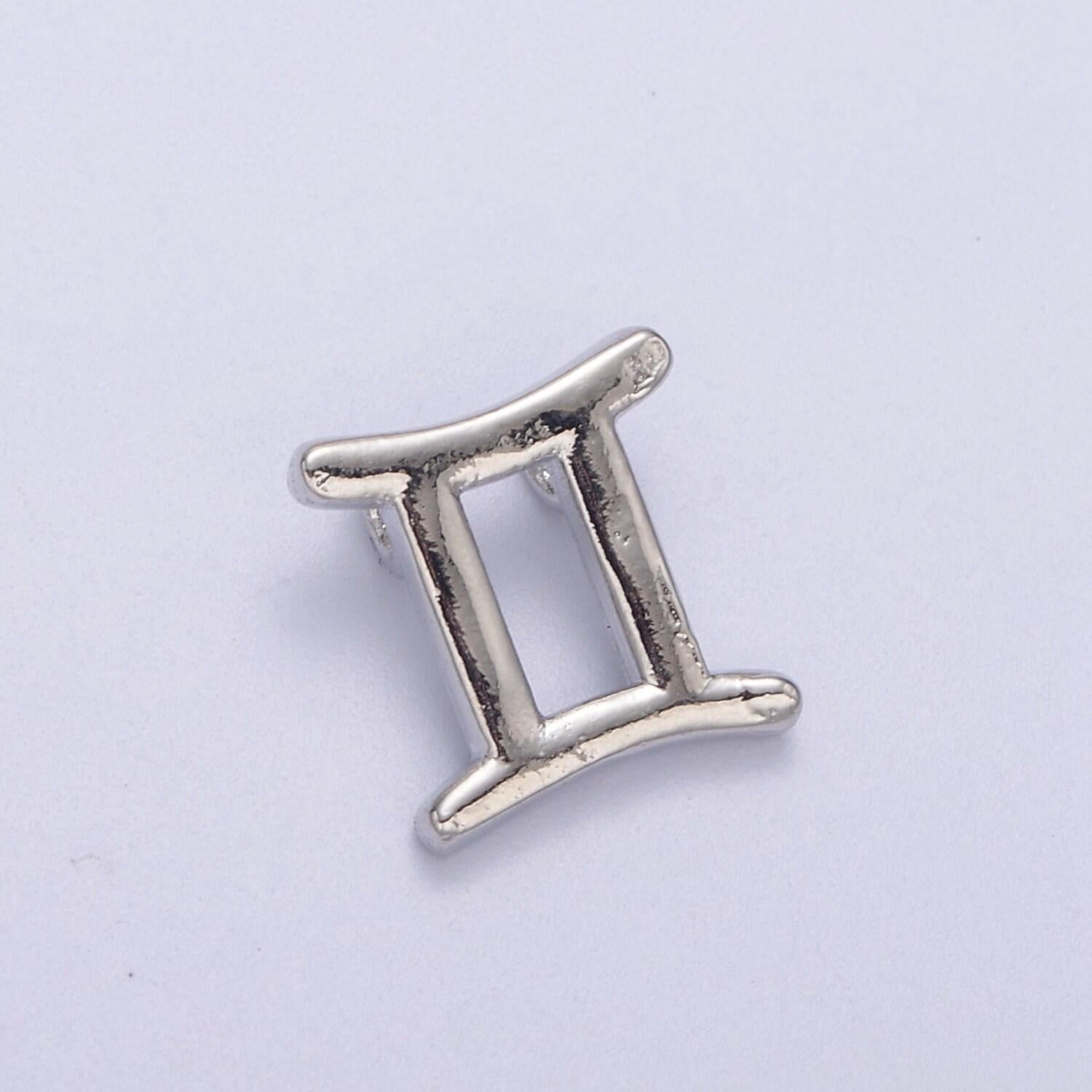 Silver zodiac constellation charm, small astrology charms, horoscope charm for bracelet necklace supply a-1881~a-1886