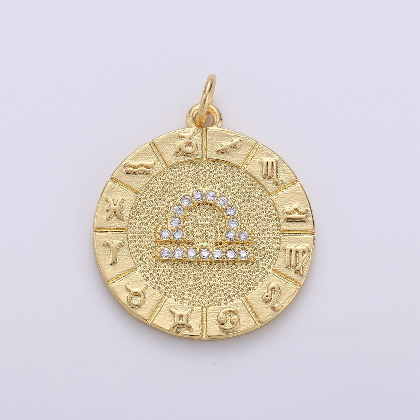 Gold zodiac charms micro pave constellation necklace pendant for zodiac necklace celestial jewelry making supply, a1749--1754
