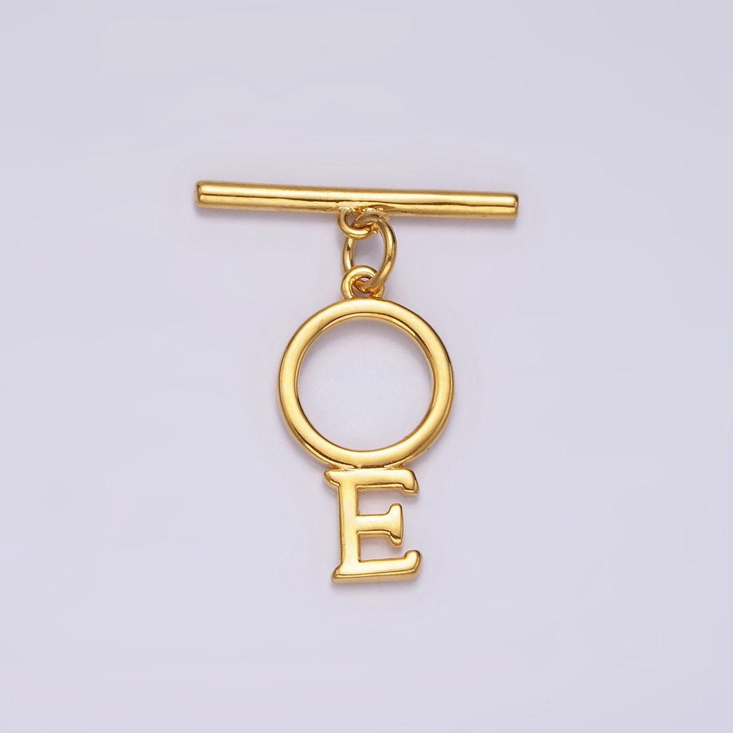 14K Gold Filled a-z initial letter toggle clasps closure personalized jewelry making findings supply clasp for Jewelry | A1093-A1105
