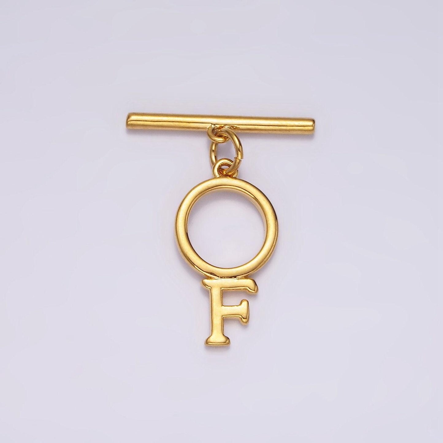 14K Gold Filled a-z initial letter toggle clasps closure personalized jewelry making findings supply clasp for Jewelry | A1093-A1105