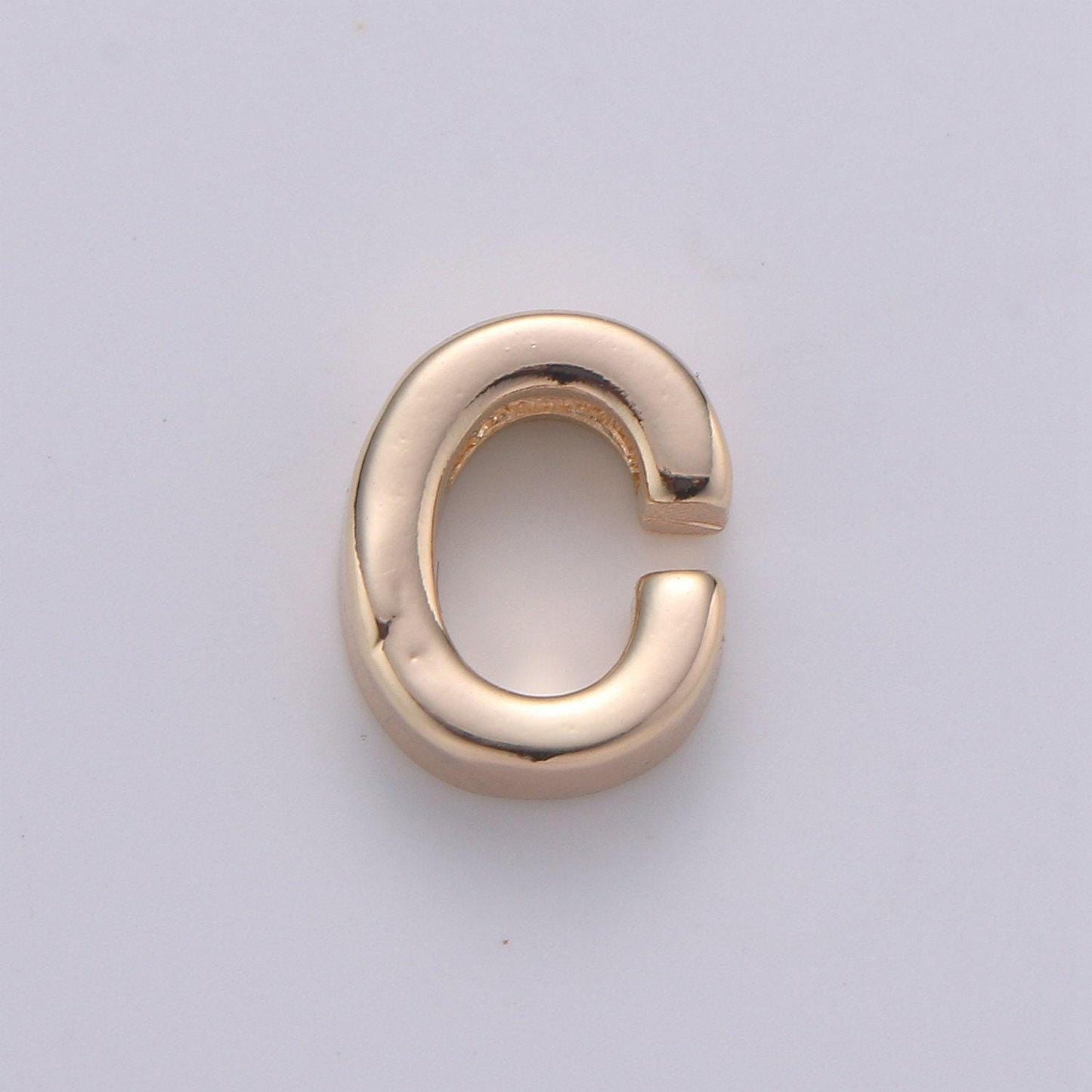 18k gold letter charms, letter beads, initial charms, bracelet charms,mini pendant charms for necklace alphabet beads charm 8x6mm-#7