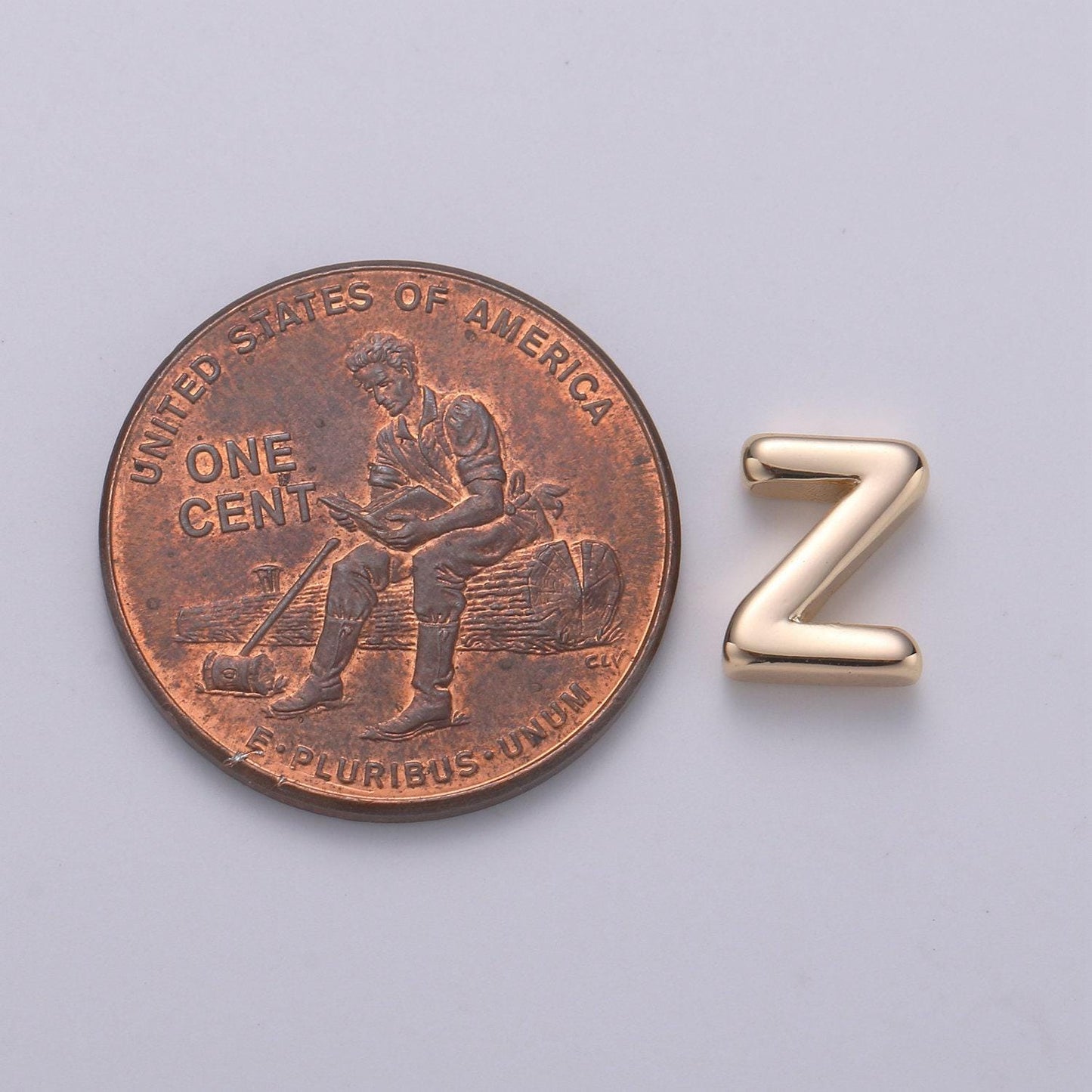 18k gold letter charms, letter beads, initial charms, bracelet charms,mini pendant charms for necklace alphabet beads charm 8x6mm-#7