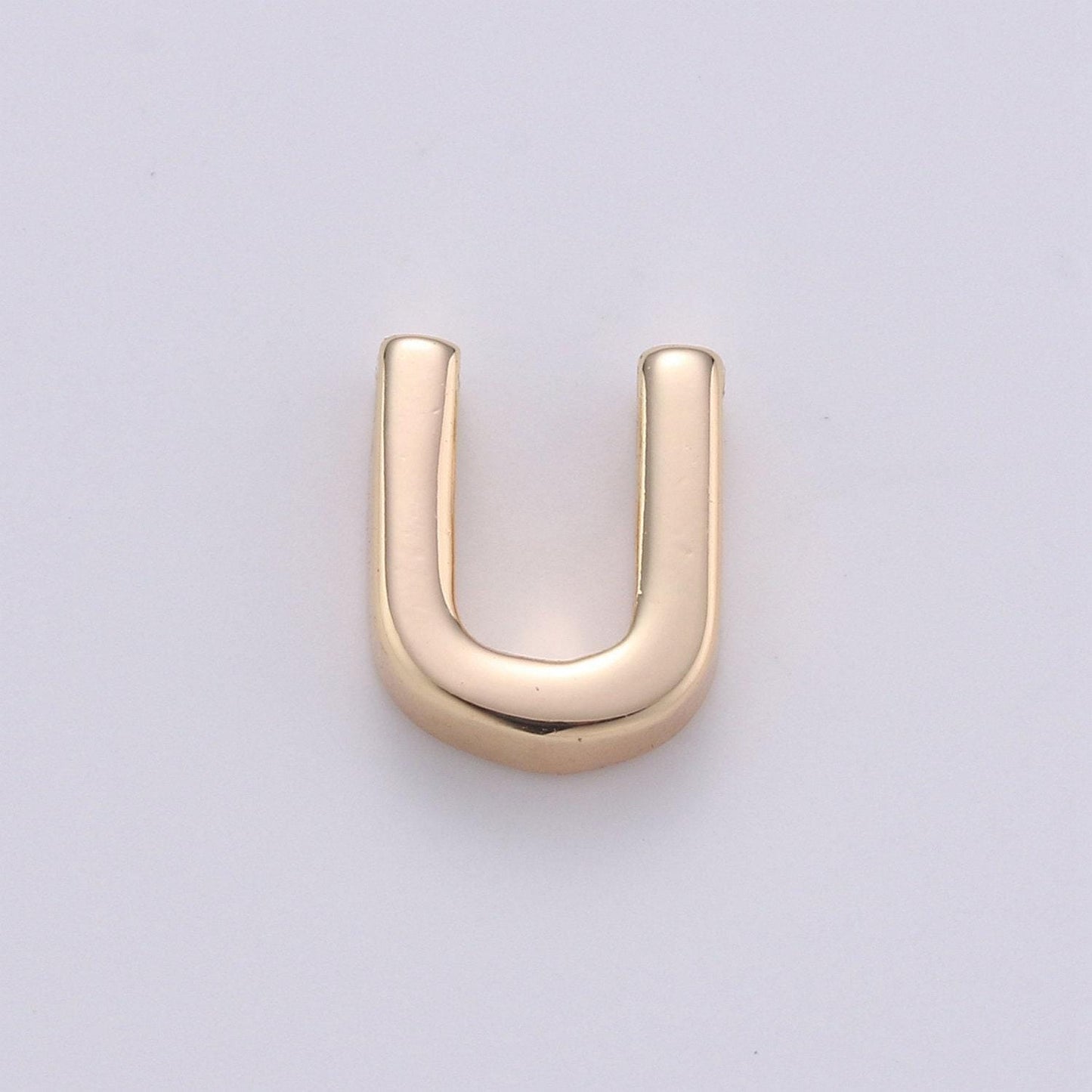 18k gold letter charms, letter beads, initial charms, bracelet charms,mini pendant charms for necklace alphabet beads charm 8x6mm-#7