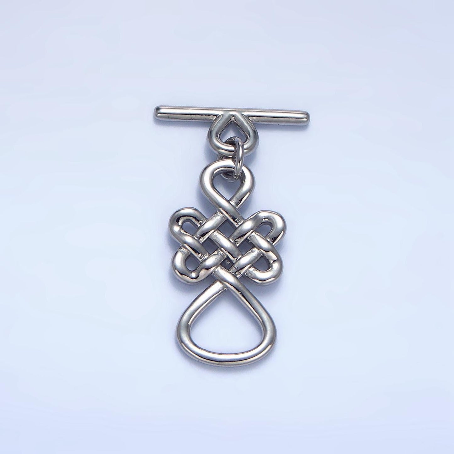 Celtic knot toggle clasp 24k gold filled in gold & silver