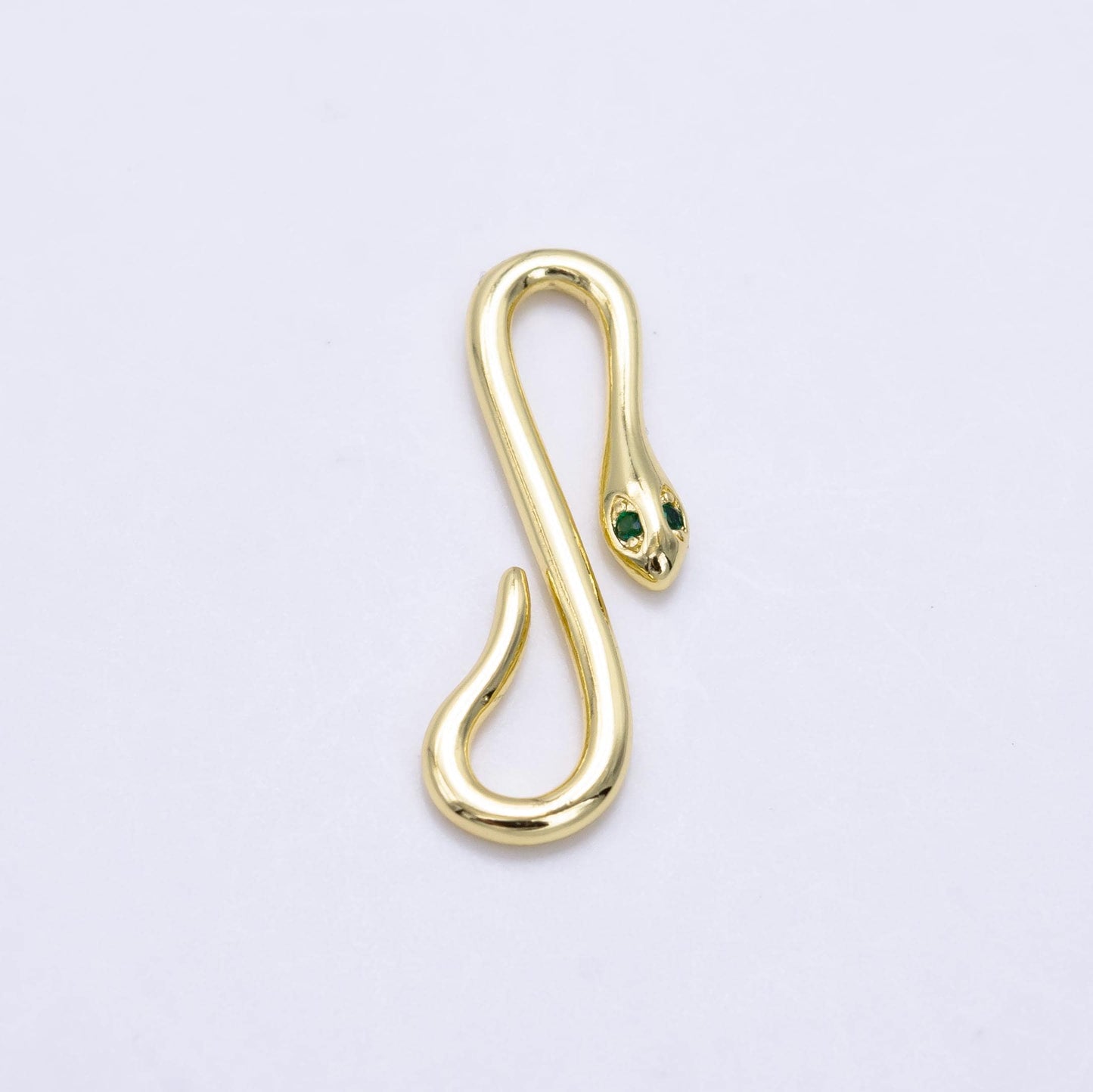 Gold filled 25mm snake curved s-hook clasps closure jewelry supply findings | z-974