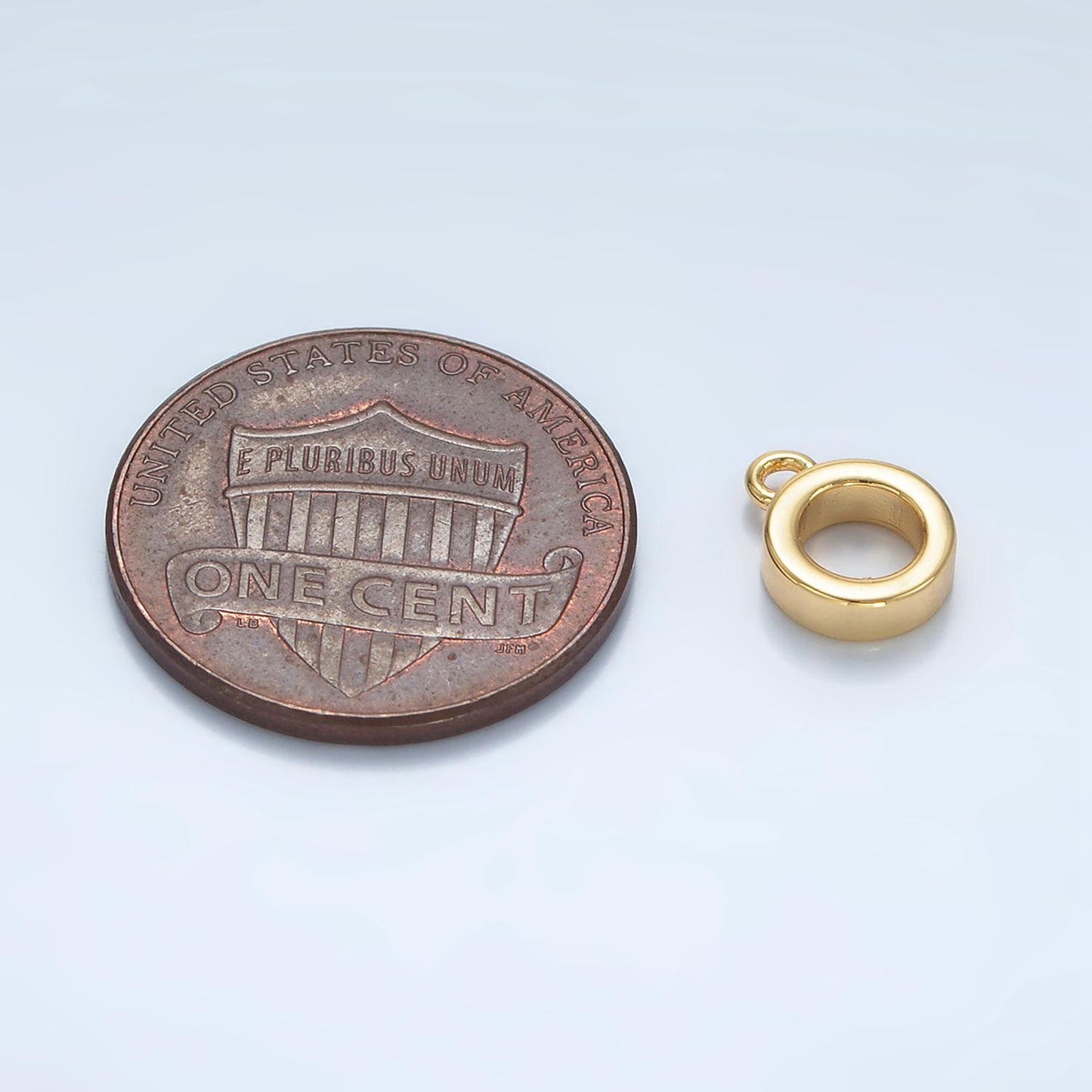 Mini gold bail beads bail charm holder spacer with loop tube bails cord bails slider bails spacer ring z970
