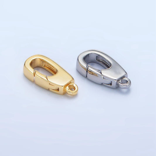 Mini 14k gold filled push spring gate clasps findings self closing triggerless | z960