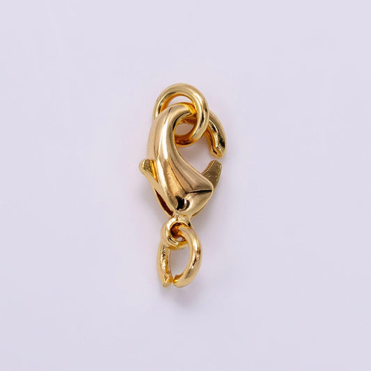 16k gold filled 12mm lobster claw clasps closure findings | z904