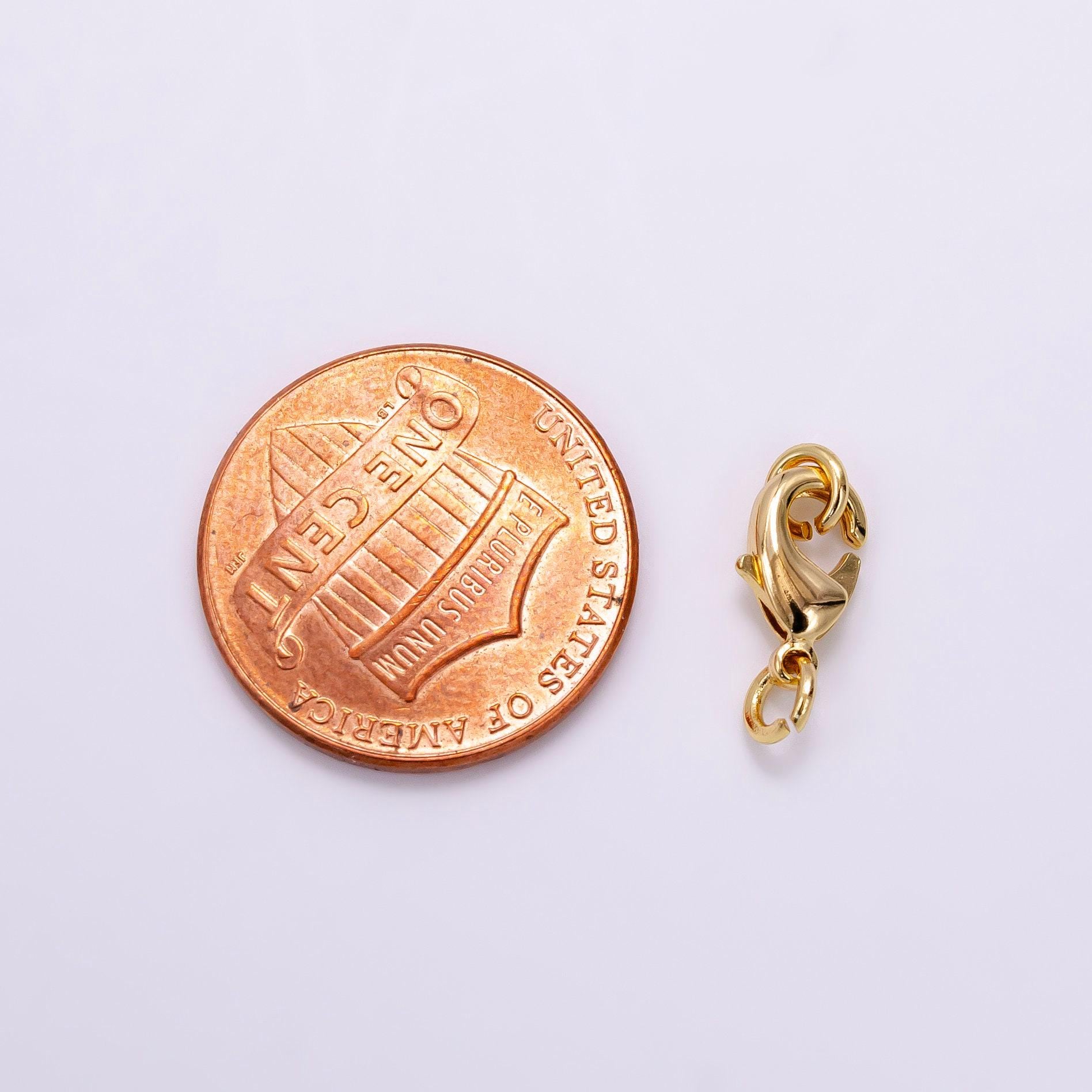 16k gold filled 12mm lobster claw clasps closure findings | z904