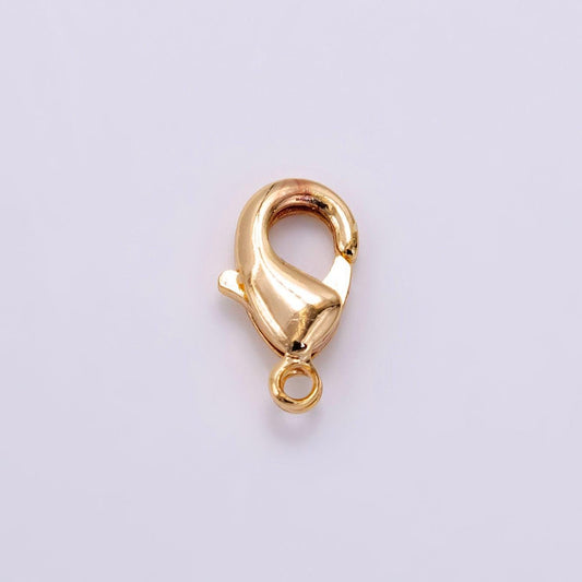 16k gold filled 10mm lobster claw clasps closure findings | z-903
