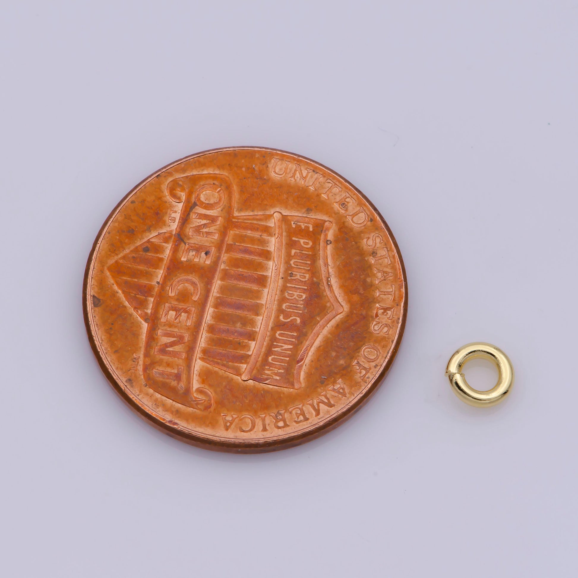 0.8mm x 8mm (20 gauge) 10 gr. gold plated jump ring, rose gold connector, white gold open jump rings, jewelry making supplies