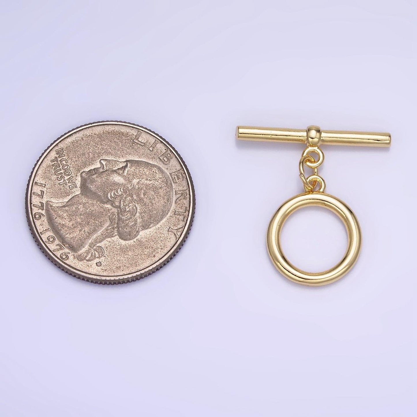 Classic toggle clasp 14k gold filled 13.5mm minimalist ot toggle clasps closure findings | z-342
