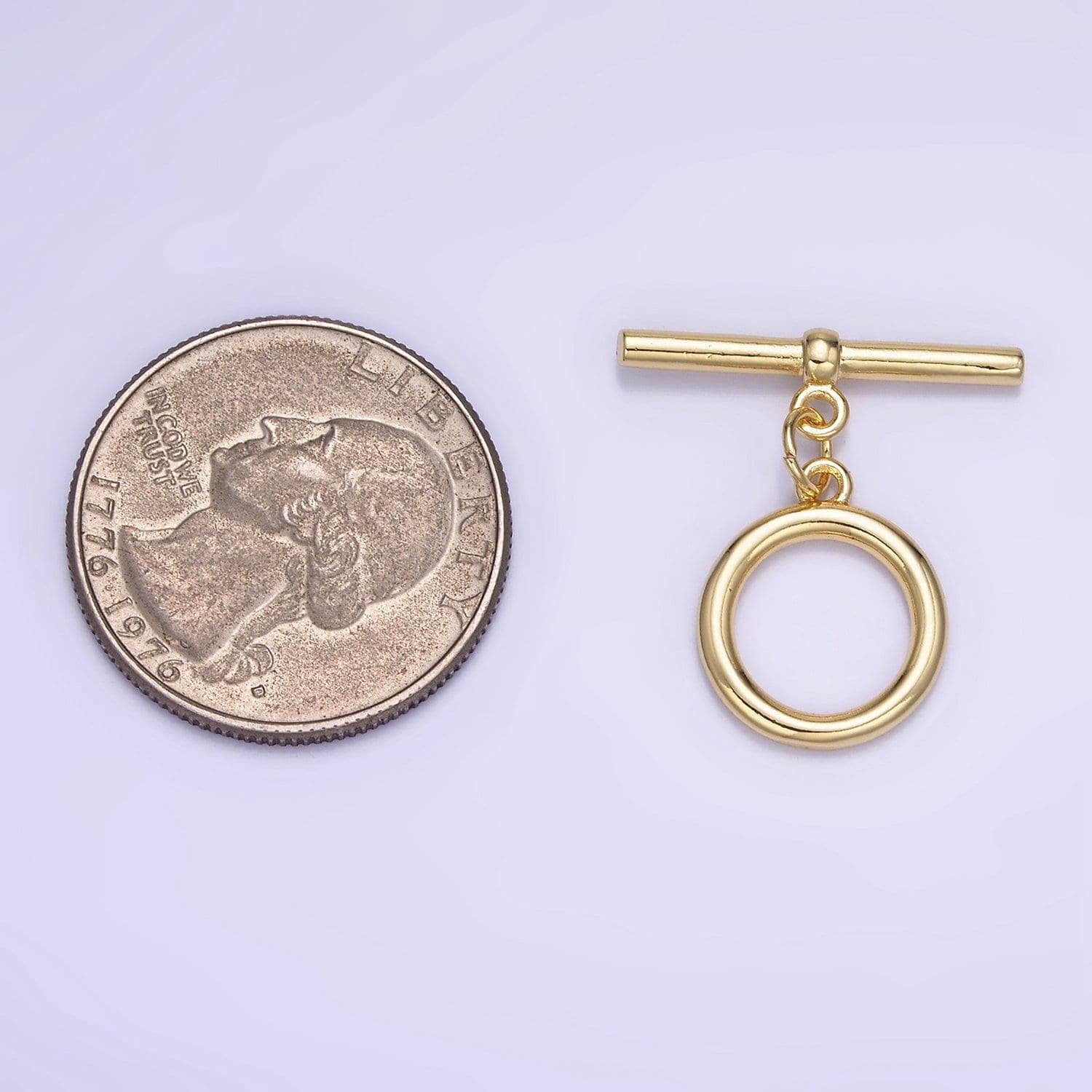 Classic toggle clasp 14k gold filled 13.5mm minimalist ot toggle clasps closure findings | z-342