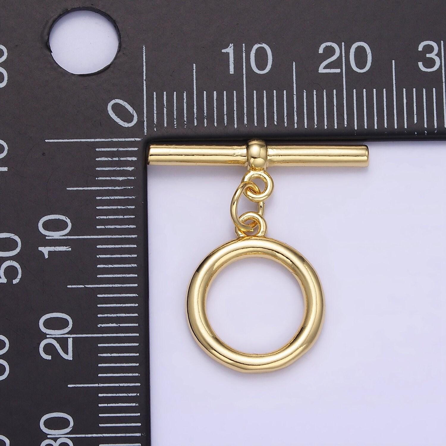 Classic toggle clasp 14k gold filled 13.5mm minimalist ot toggle clasps closure findings | z-342