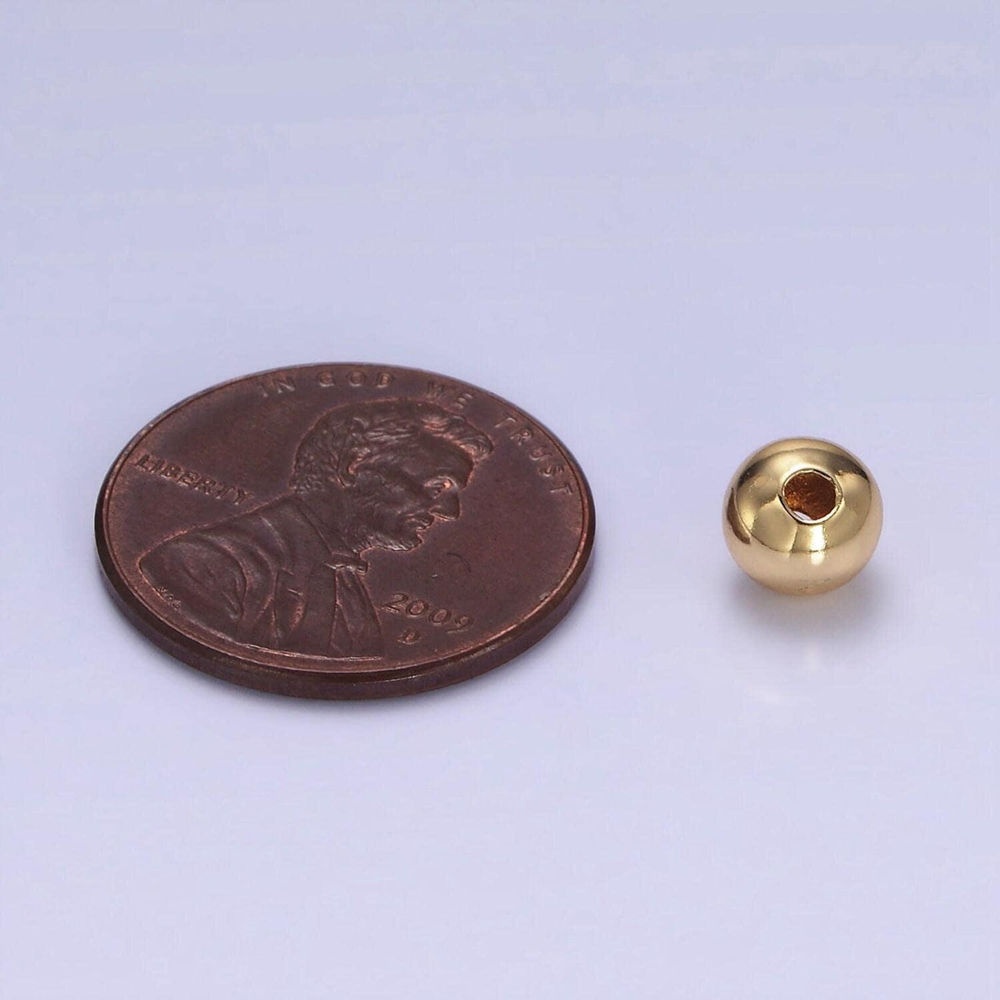 1x gold dainty round ball spacer beads, geometric beads bracelet connector for bracelet jewelry making supply findings 6mm bead z681