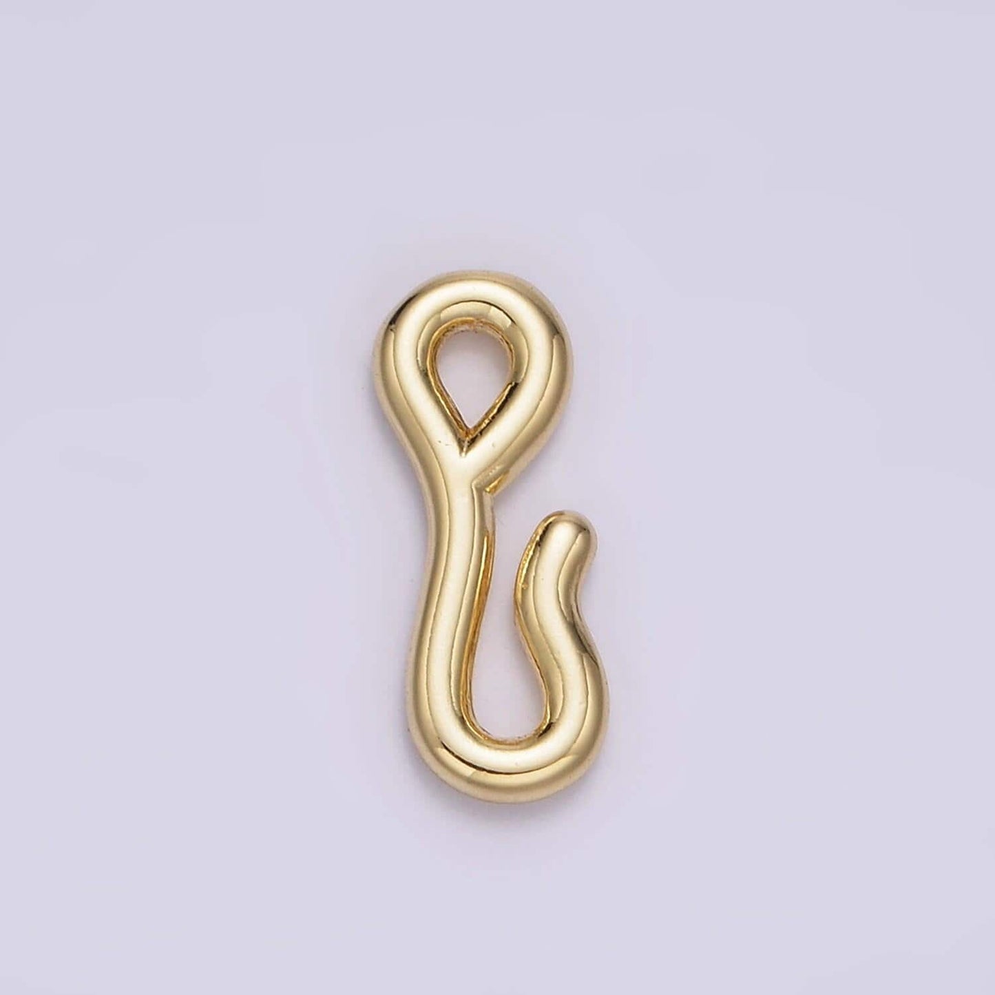Mini hook and eye clasp gold s-hook clasp for bracelets, necklaces jewelry making supply z652