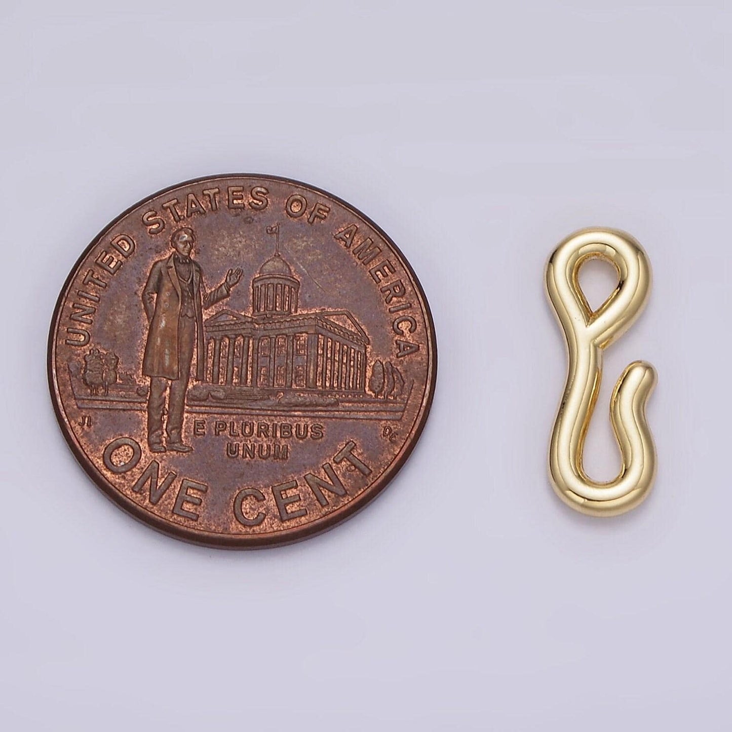 Mini hook and eye clasp gold s-hook clasp for bracelets, necklaces jewelry making supply z652